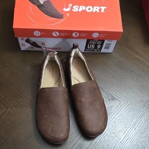 Sport Women's Brown Slip-On Loafers